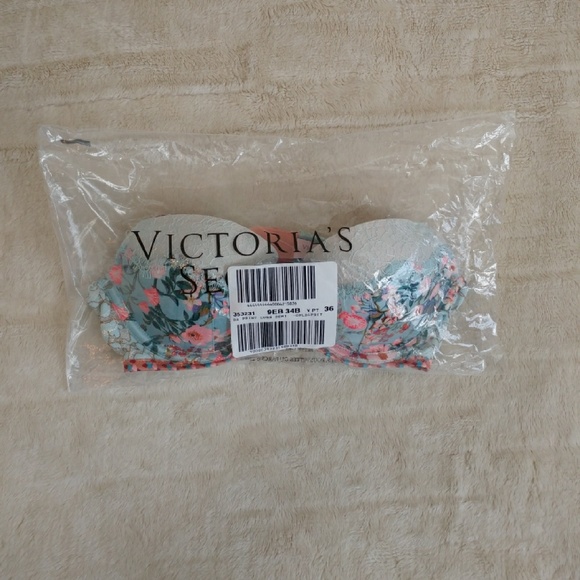 *LAST ONE*NIP VS 34B Opal Blue Print Demi - Picture 3 of 4