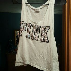 PINK tank top/crop top