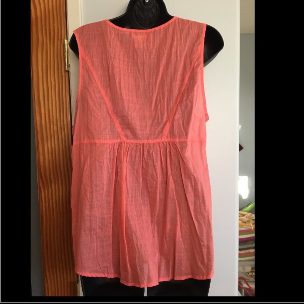 🚫REMOVED🚫Coral & Cream Lace Bib Boho Tank - Picture 3 of 4