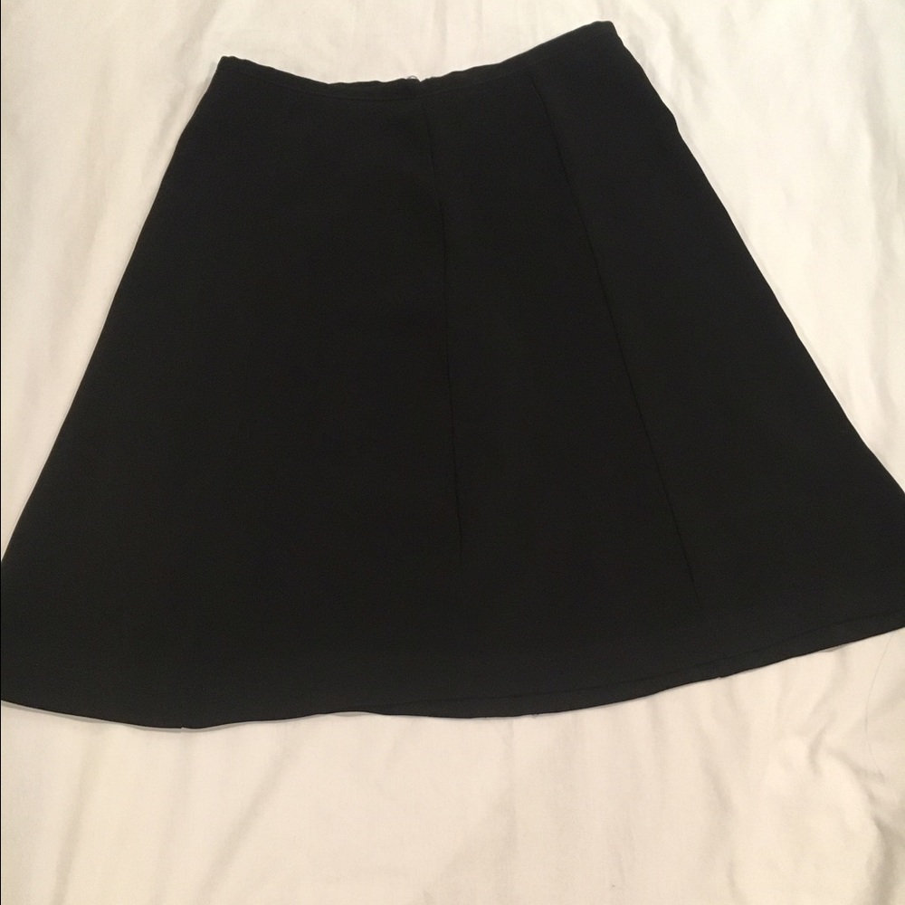 Black flare skirt