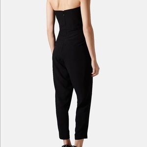 Topshop Tailored Strapless Jumpsuit