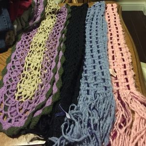 Lot 4 scarves (3 from Candie's and 1 Lucky Brand)
