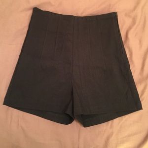 Black high waisted shorts
