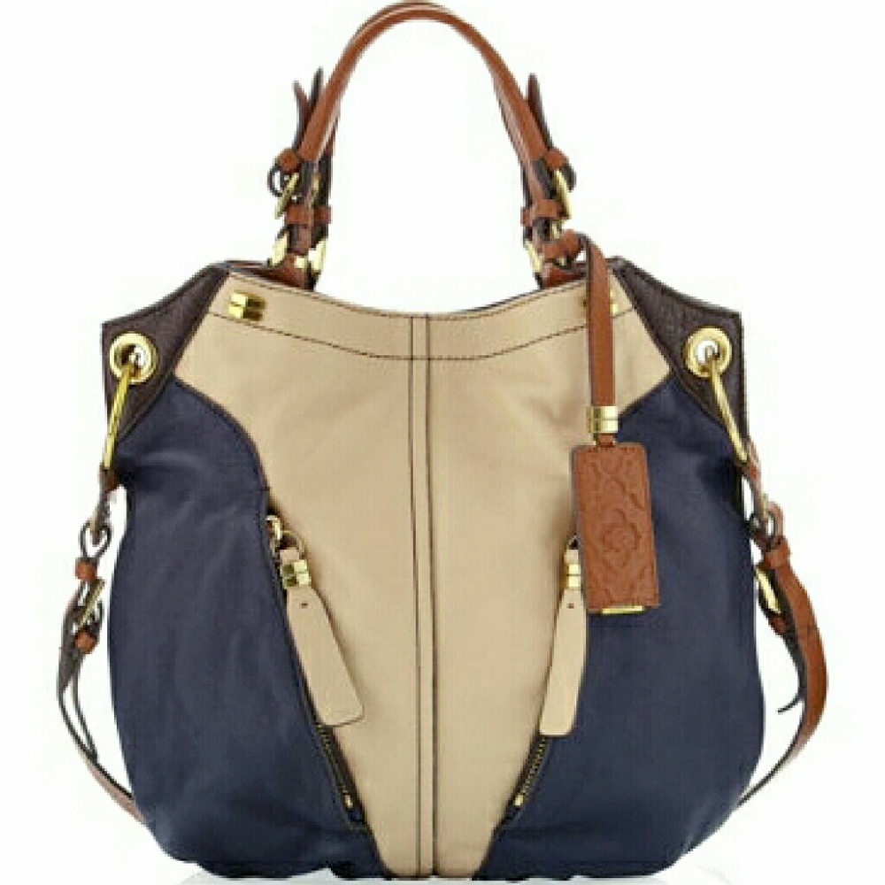 orYANY
Victoria Colorblock Leather Shoulder Bag