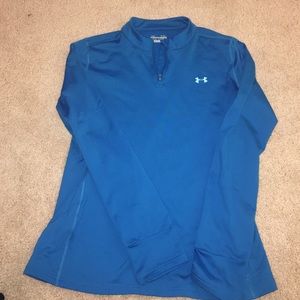 UnderArmour fitted 3/4 zip shirt