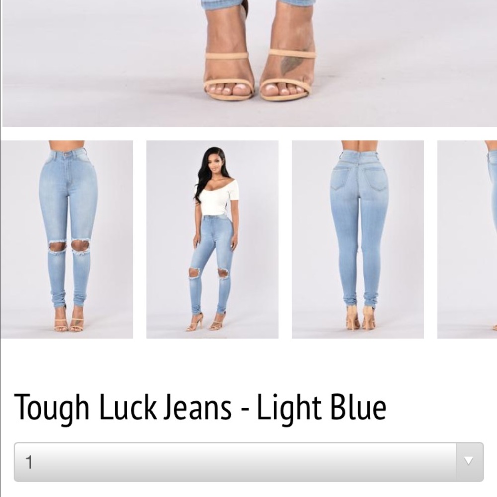 Tough Luck Jean Light Blue - Picture 2 of 3