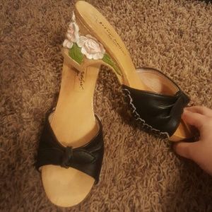 Betsey Johnson Carved Wood Heels
