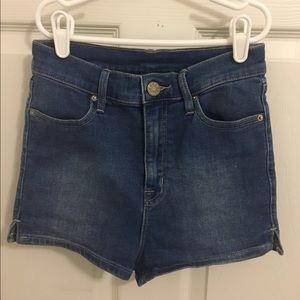 BDG high rise jean shorts