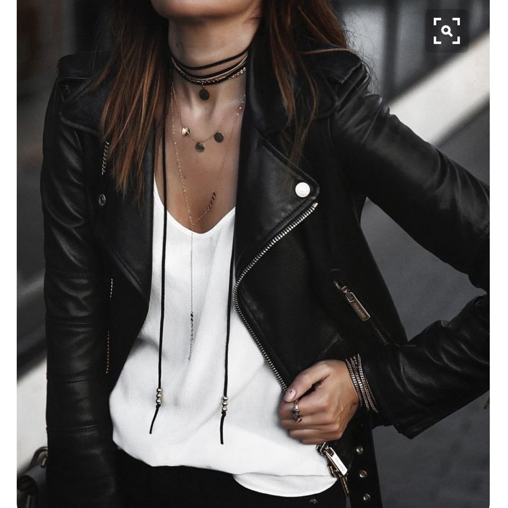 Zara faux leather jacket