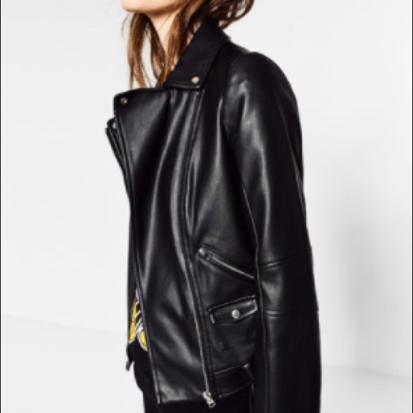Zara faux leather jacket - Picture 2 of 4