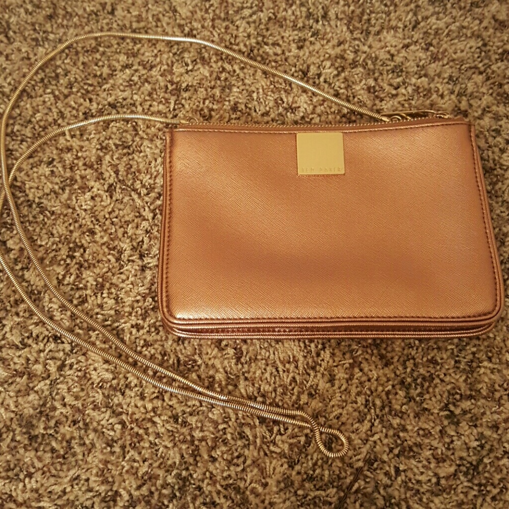 gold, Ted Baker, chain purse