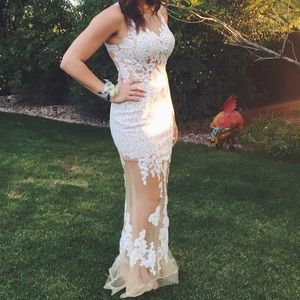 White Prom Dress/ PRICE NEGOTIABLE