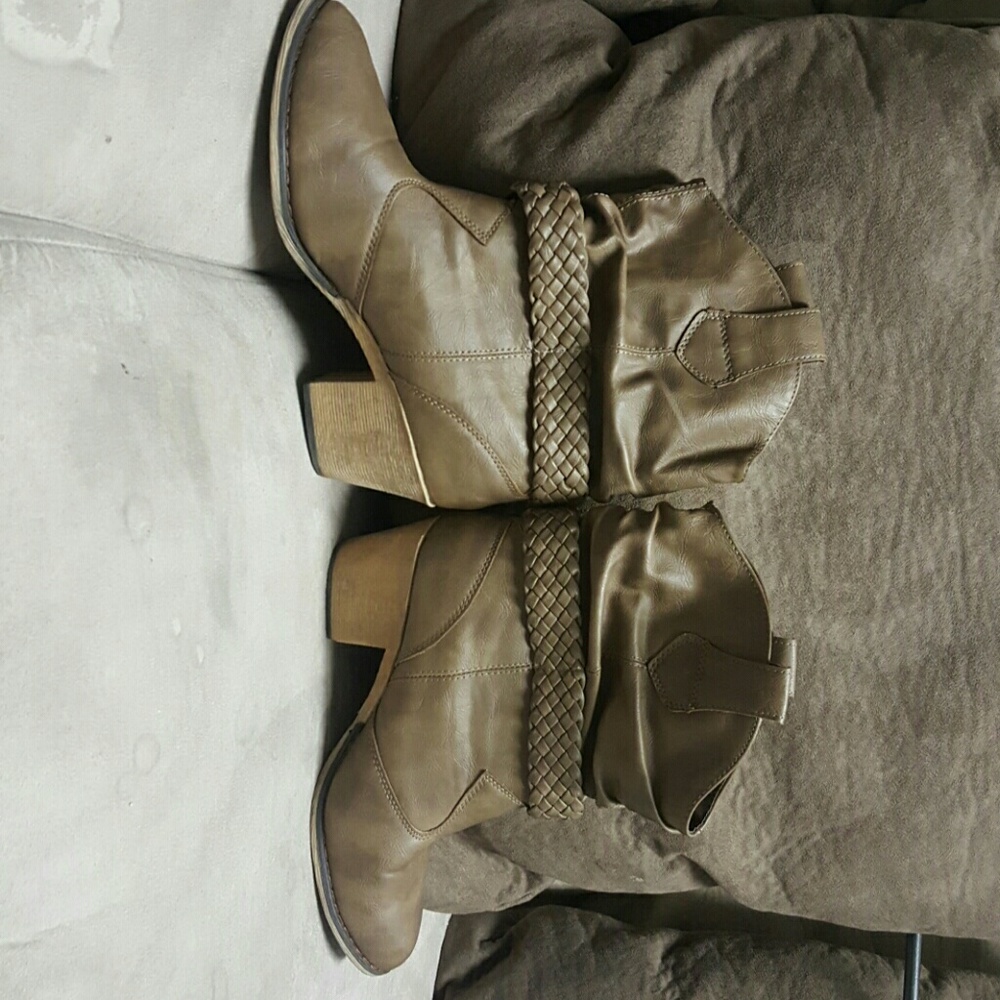 Brown booties