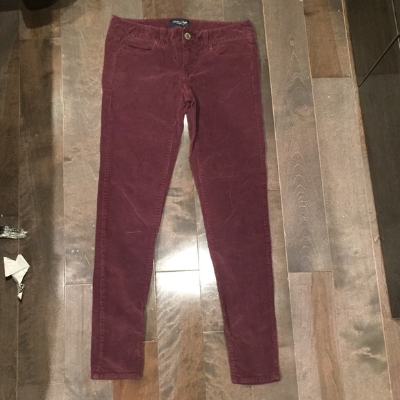 Maroon American eagle corduroy pants - Picture 1 of 1