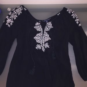 *SOLD* Boho American Eagle shirt/blouse