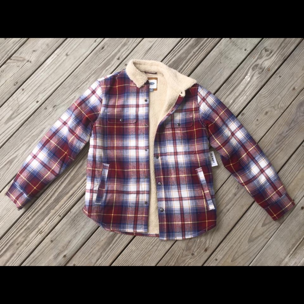 Old Navy SHERPA lined flannel