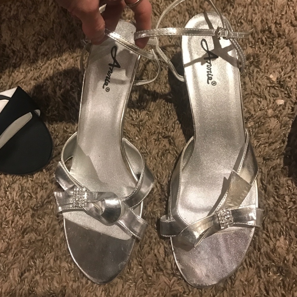 Silver heels