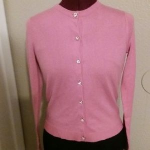 Gap Pink Sweater with Bling Buttons