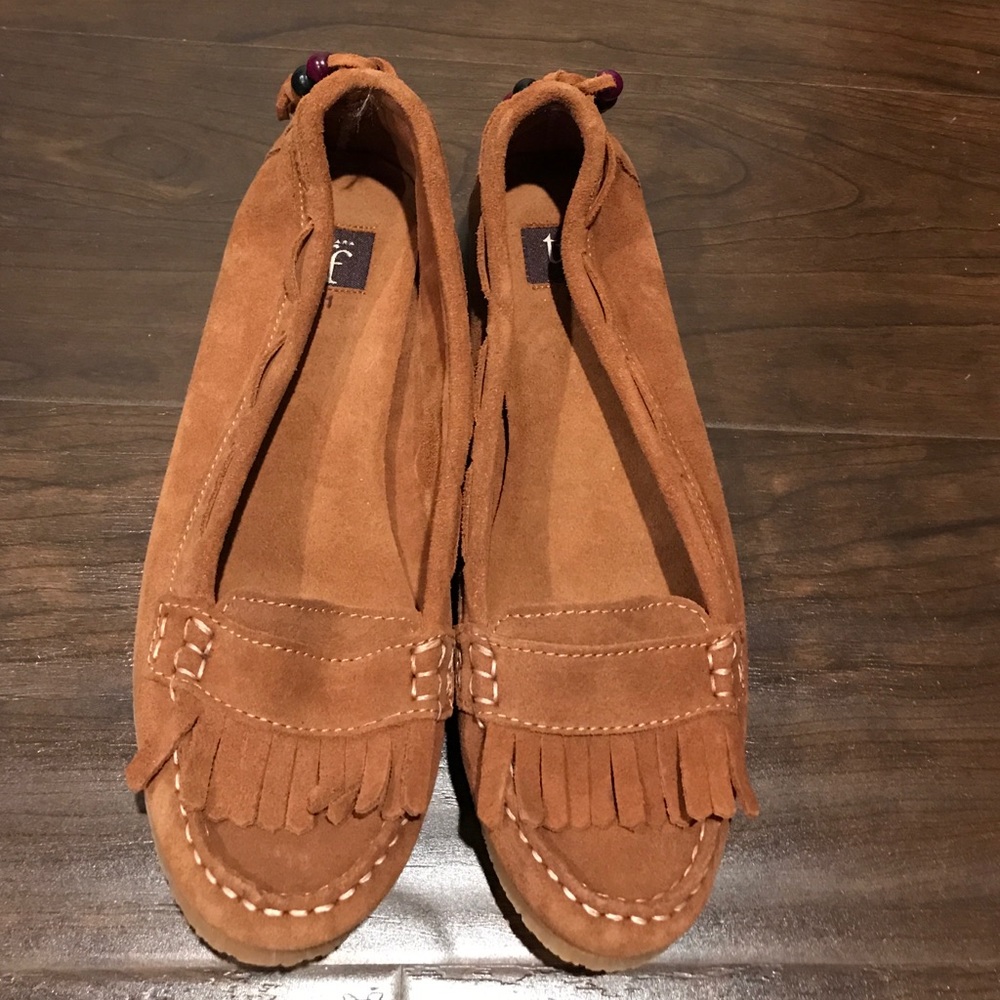 Never worn Zara moccasins