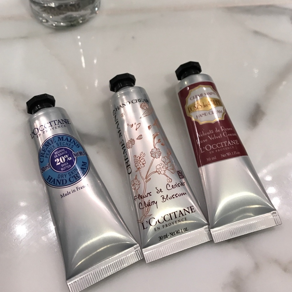 L'occitane en Provence lotion set.