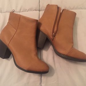 Tan ankle boots