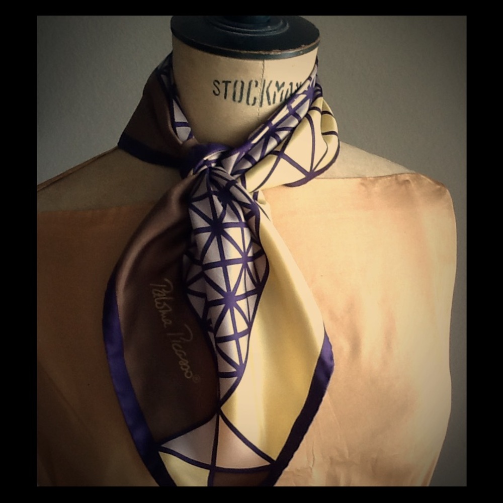 Signed Paloma Picasso Silk Scarf