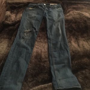 Rag & Bone "Destroyed" skinny jeans