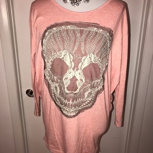 Blush Skull Top
