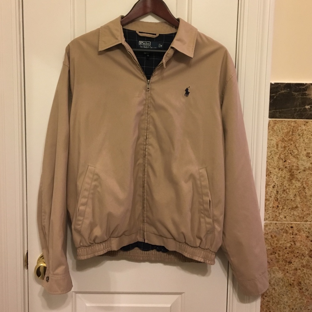 Khaki Polo Bi-Swing Windbreaker