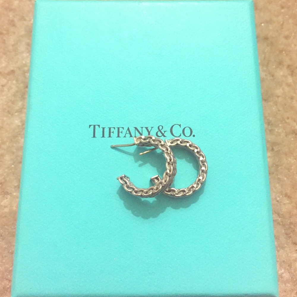 Tiffany Somerset Mesh Hoop Earrings