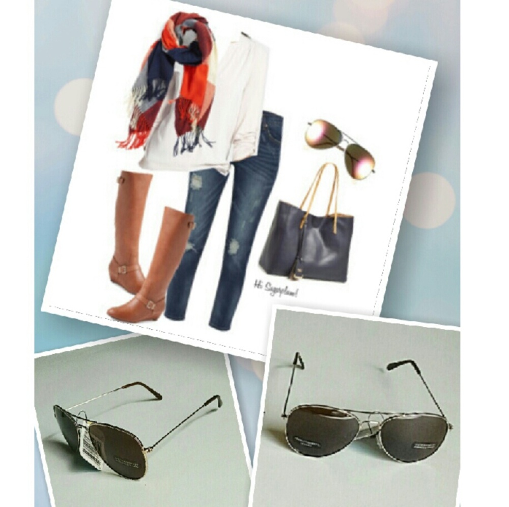 NWT Trendy Aviator Sunglasses