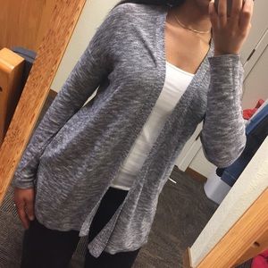 Marled Blue-Gray Cardigan