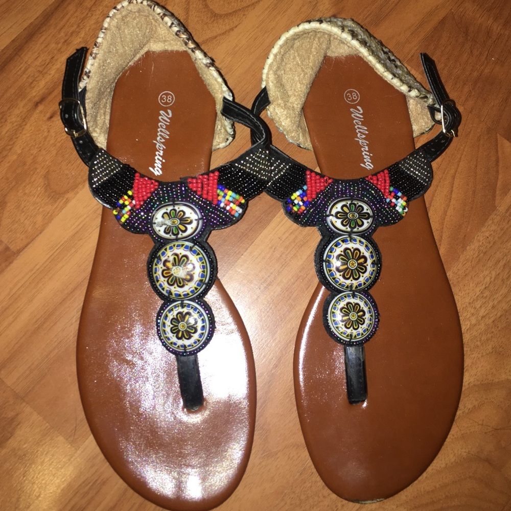 Beaded sandals