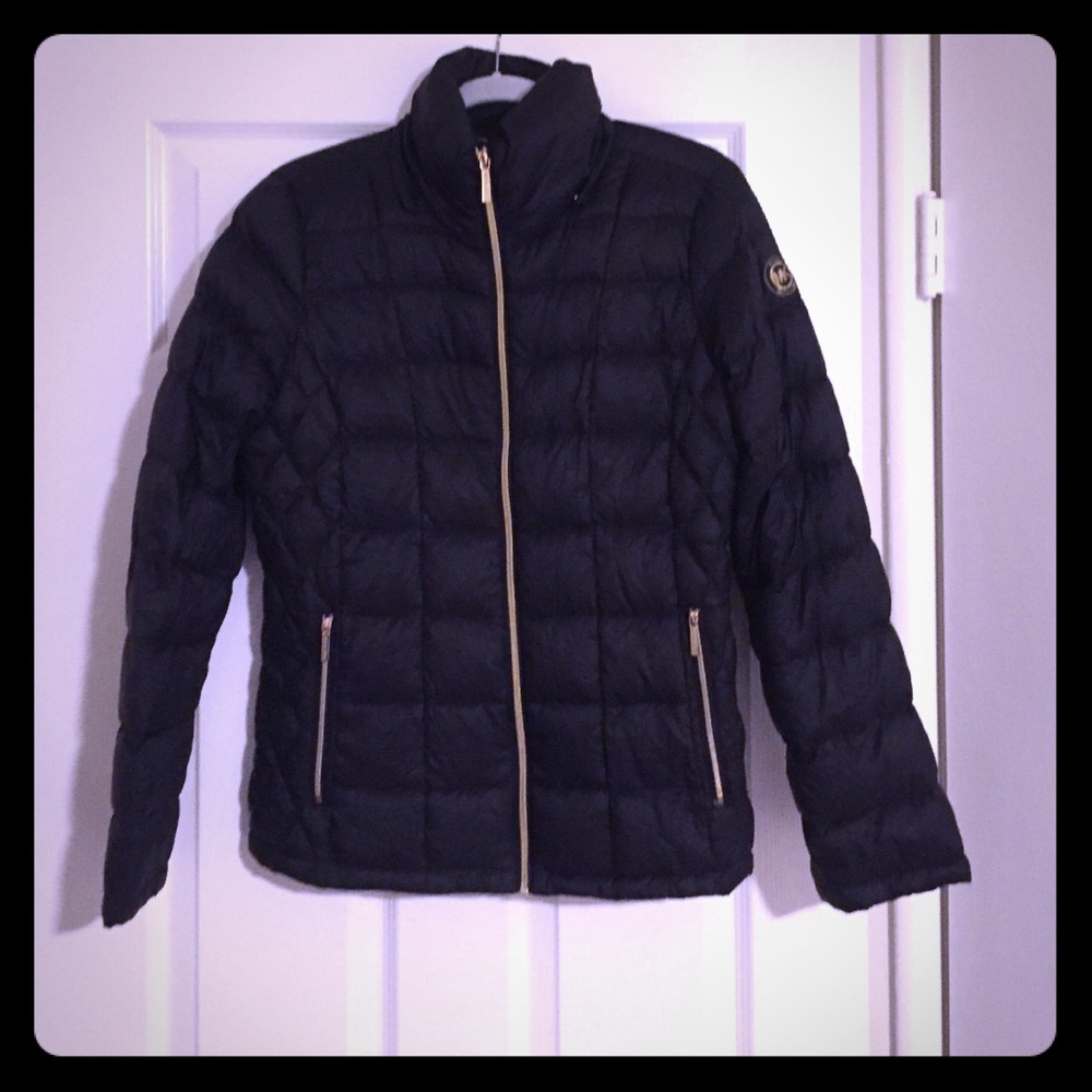 Michael Kors Hooded Packable Down Puffer