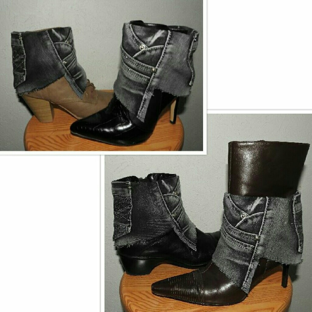 Upcycled Boho Boot Cuffs / Wraps / Covers