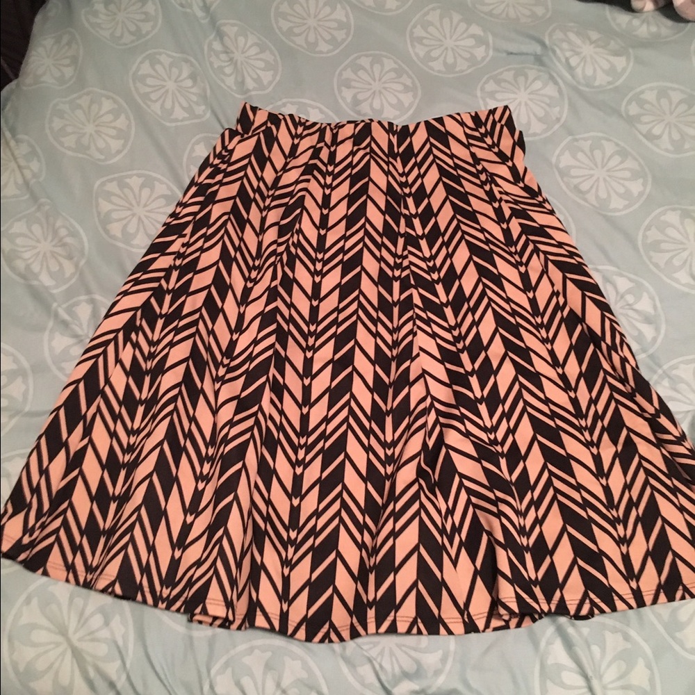 Printed Midi Skater Skirt