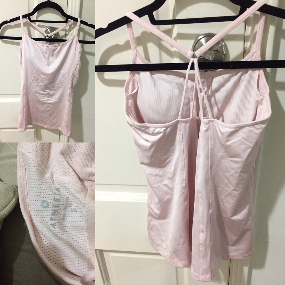 Athleta light pink workout tank