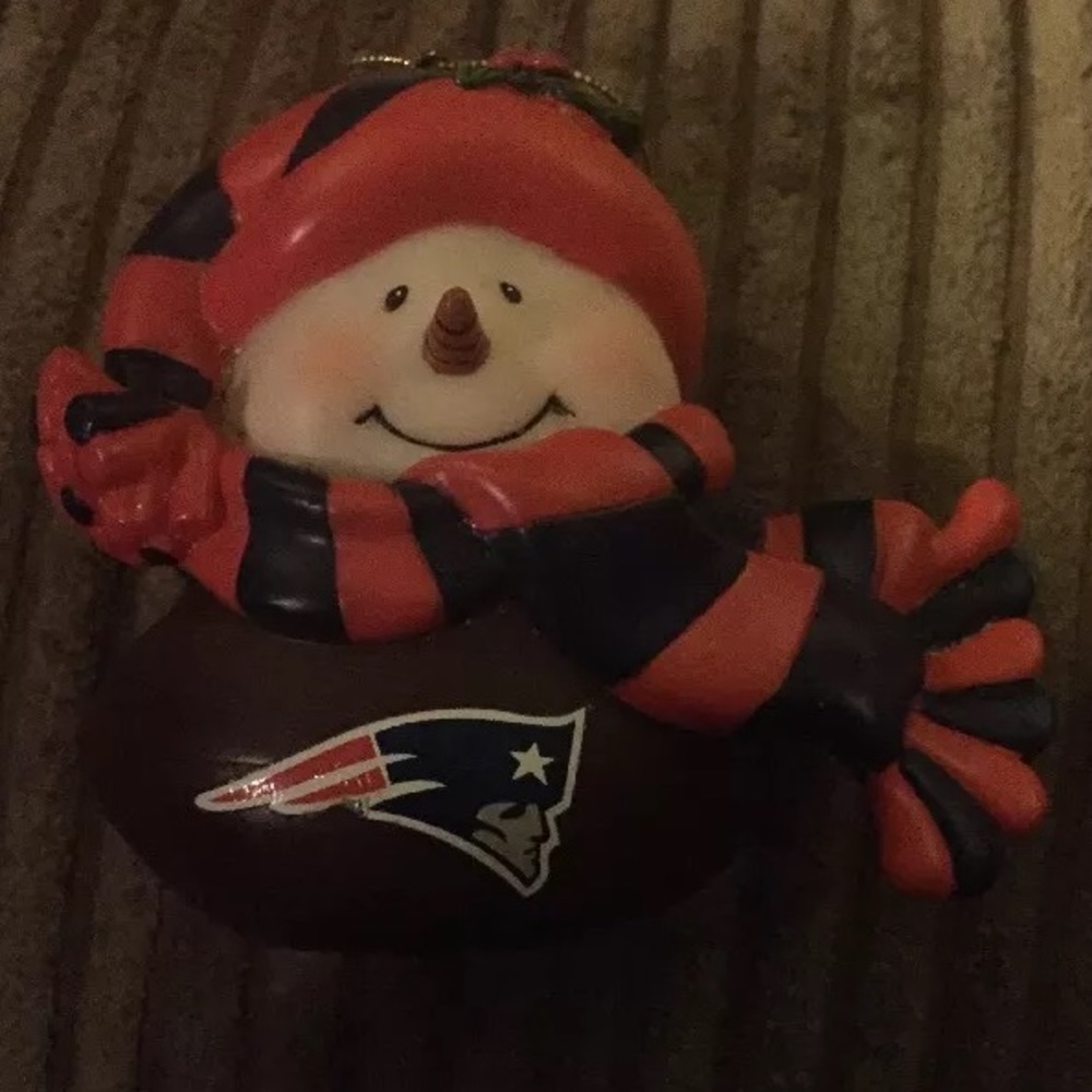 NFL Ornament, New England Patriots, Snowman