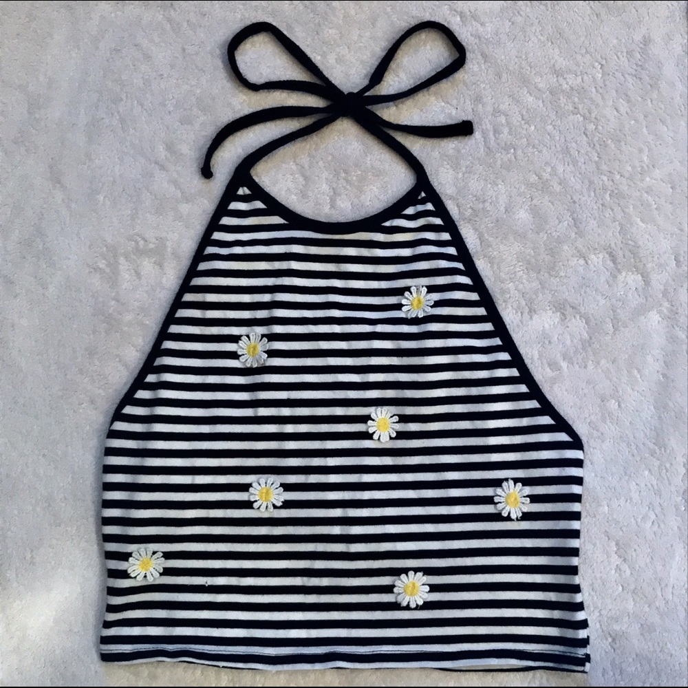 Halter daisy crop top