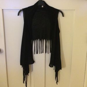 Girls Black Vest