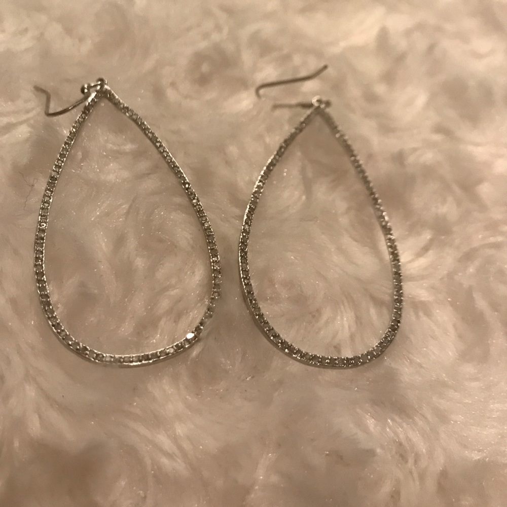 Earrings Sterling silver diamonds