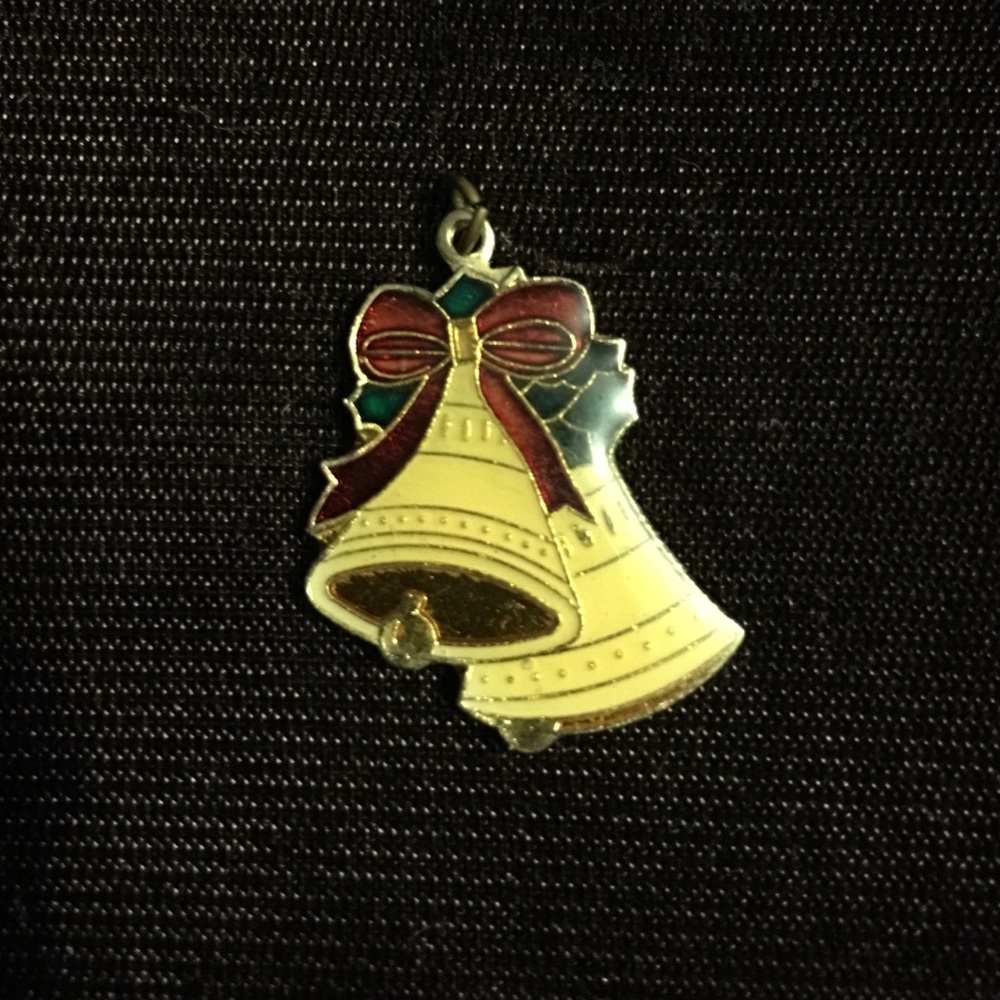 Christmas Bells Pendant Vintage early 80s