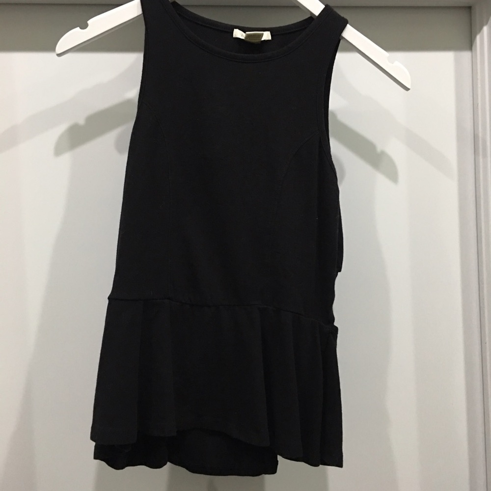 Black dress tank with back cutouts