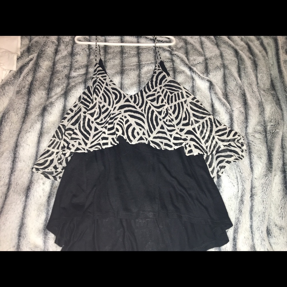 Black spaghetti strap top