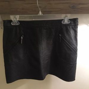 Zara Faux Leather Mini Skirt - Size S