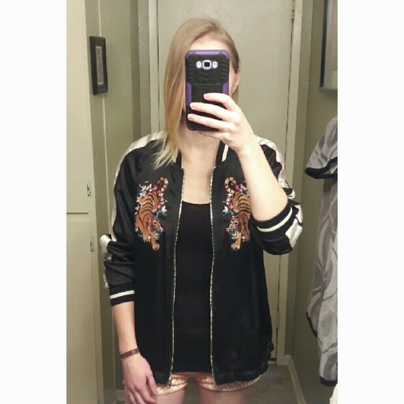 tiger bomber jacket h&m