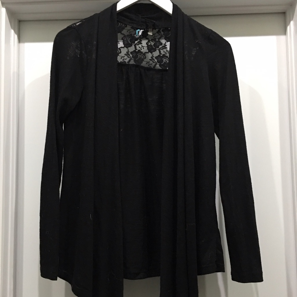 Black cardigan