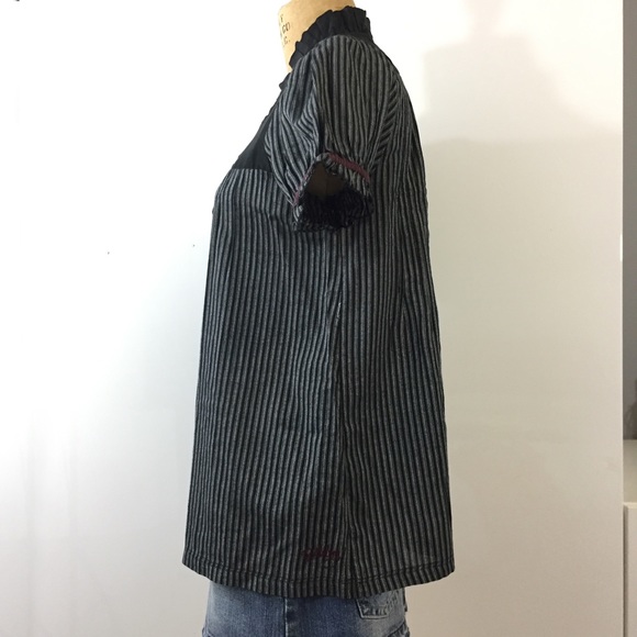 Billabong Striped & Ruffled Flowy Blouse - Picture 2 of 4