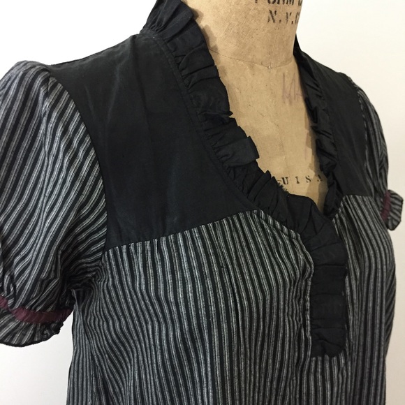 Billabong Striped & Ruffled Flowy Blouse - Picture 4 of 4