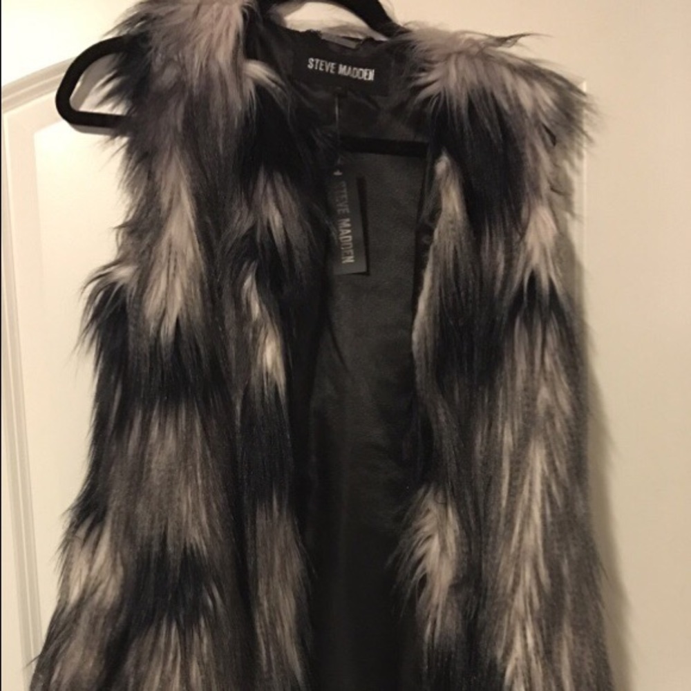 Faux fur vest